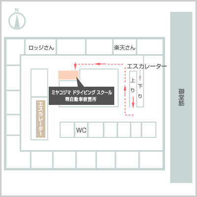 大阪駅前第4ビル内地図